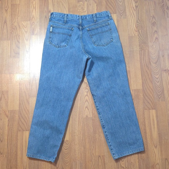 Cinch Green Label Relaxed Fit Workwear Mid Rise Blue Denim Jeans Mens 33x32 - Picture 7 of 12